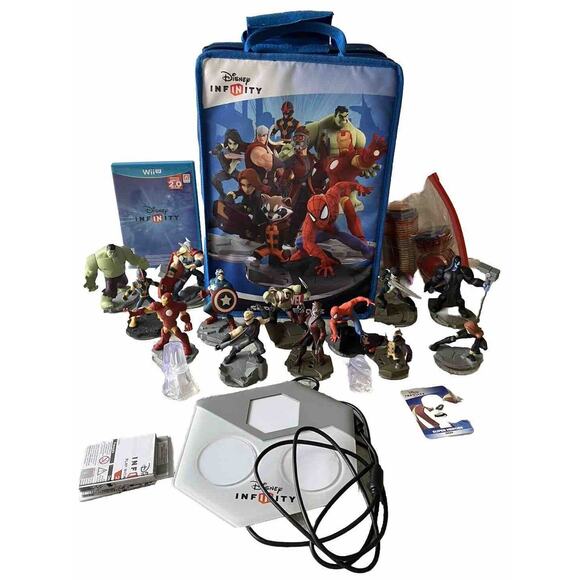 Huge Lot Disney Infinity 2.0, 16 Characters Power Discs + Carrying Case Portals - Picture 1 of 13